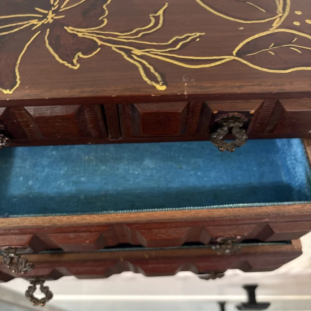 Jewelry Music Box Price‎ Import VTG Plays Fly Me To The Moon 10.5 L 5.5